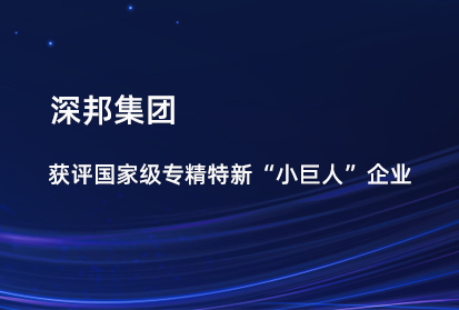 深邦集團獲評國家級專精特新“小巨人”企業(yè)